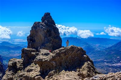 Blick vom höchsten Berg Gran Canarias, Pico de la Nieves